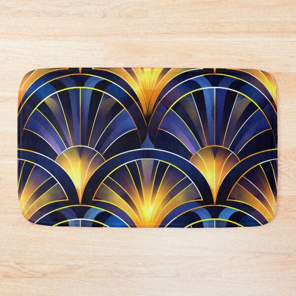 Item preview, Exotic Art Deco Blue And Golden Hues Pattern designed and sold by DEC02.
