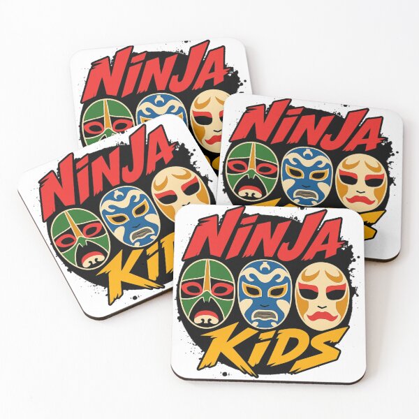 Item preview, Ninja Kids Logo Action Masks Retro Style Two designed and sold by killem667.