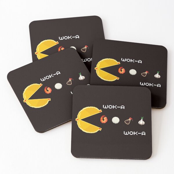 Item preview, Wok-a Wok-a Pac-man Gaming and Cooking Pun designed and sold by InkyCorvid.