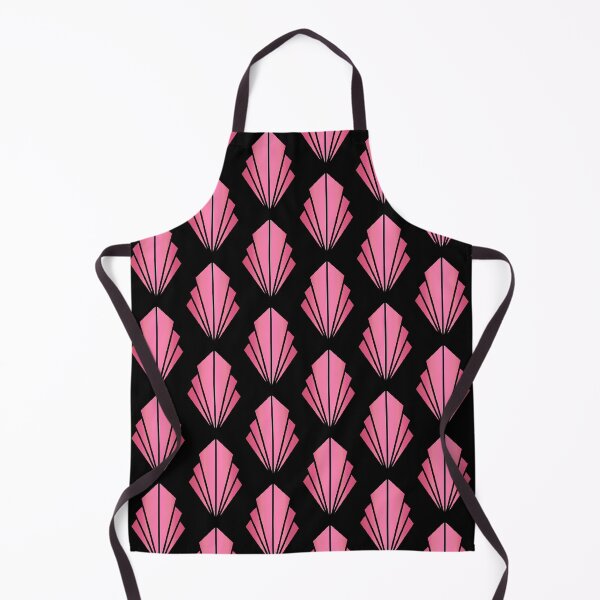 Item preview, Art Deco Pink Fan Pattern On Black Background designed and sold by DEC02.