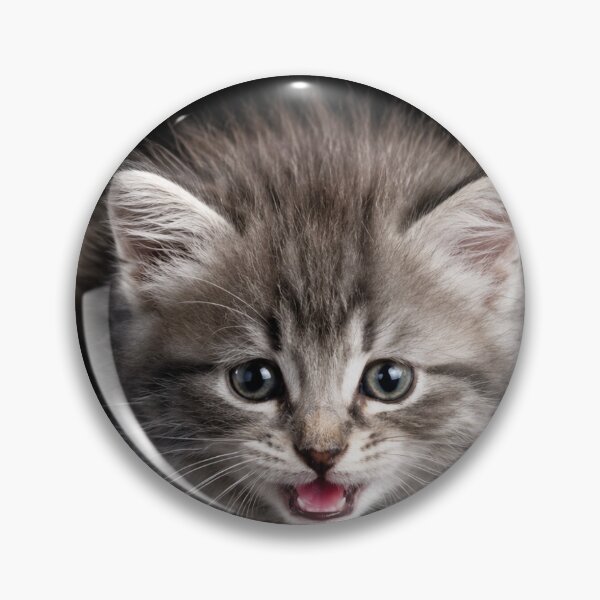 Item preview, Tiny Gray Kitten Says Hello designed and sold by Kimberly Palmer.