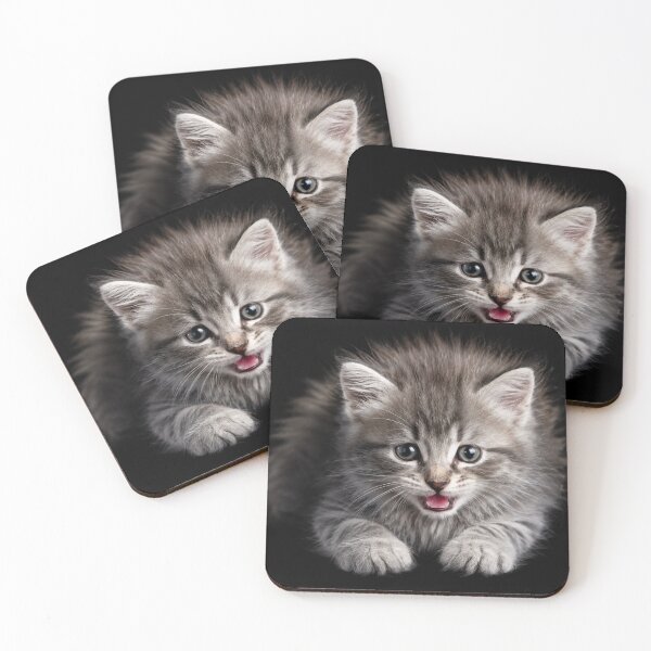 Item preview, Tiny Gray Kitten Says Hello designed and sold by Kimberly Palmer.