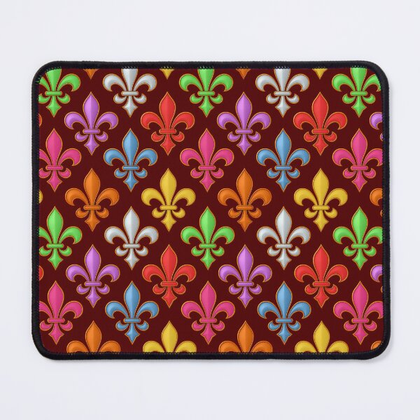 Item preview, Colorful 3D Fleur-de-lis Pattern Design - Red designed and sold by PatternTitan.