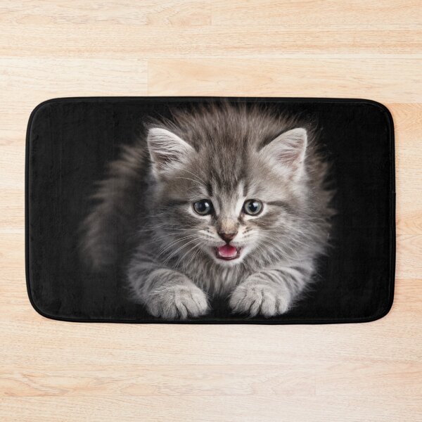 Item preview, Tiny Gray Kitten Says Hello designed and sold by Kimberly Palmer.