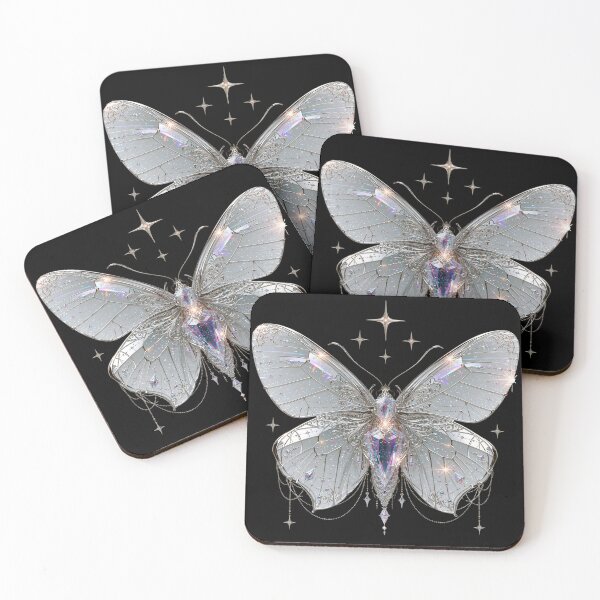Item preview, Opal Glass Cyberpunk Butterfly – Crystal Y2K Aesthetic v2 designed and sold by daila70.