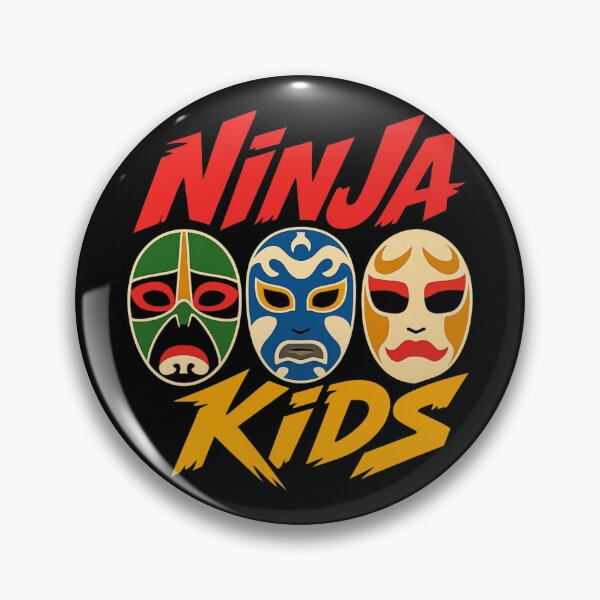 Item preview, Ninja Kids Logo Action Masks Retro Style designed and sold by killem667.