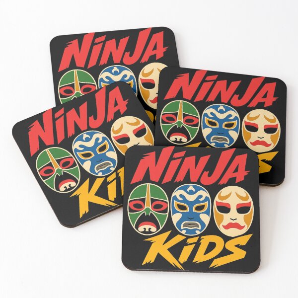 Item preview, Ninja Kids Logo Action Masks Retro Style designed and sold by killem667.