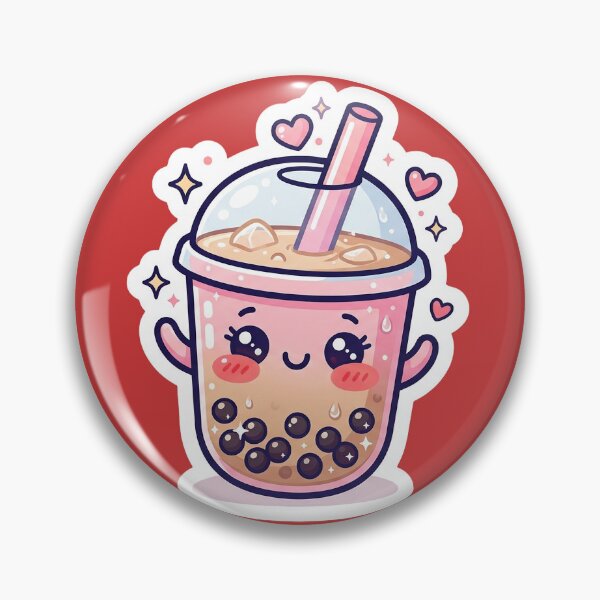 Item preview, cute smiling boba tea designed and sold by cloudparadox.
