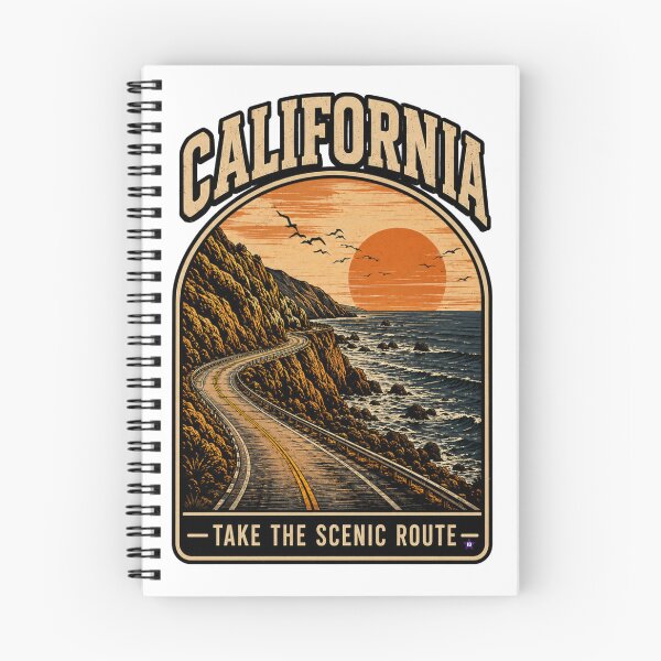 Item preview, California Scenic Route Vintage Coastal Road Trip Shirt designed and sold by PINK FREE.