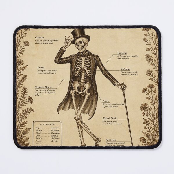 Item preview, Skeleton Vintage Naturalist Halloween T-Shirt designed and sold by SunnyDesign82.