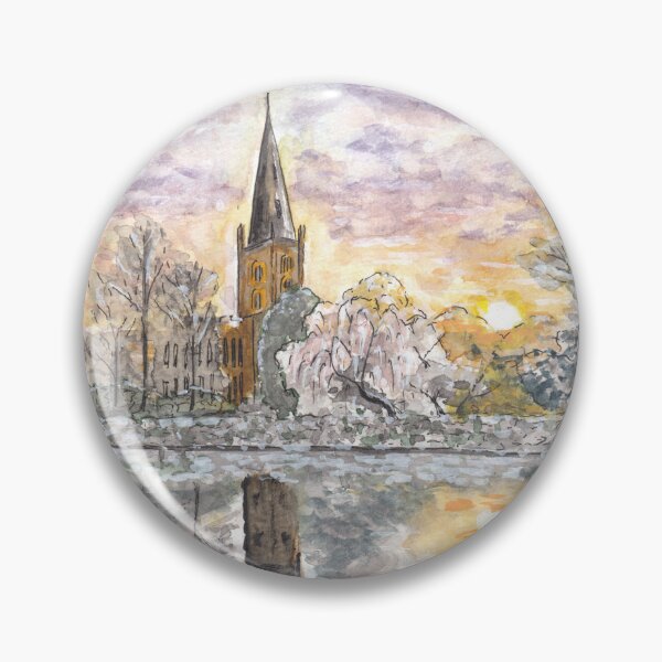 Item preview, Trinity Church Watercolour designed and sold by lynnepaints.