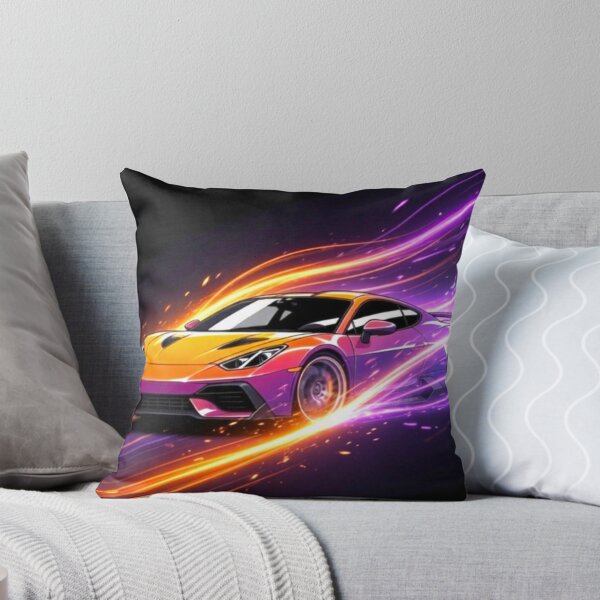 Item preview, Neon Light Burst Supercar - Organic Abstract Racing Art designed and sold by Nexus Space.