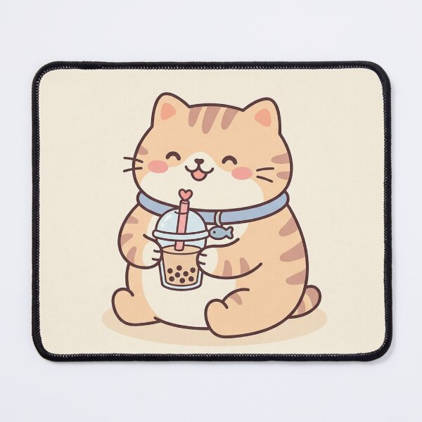 Item preview, Cute Kawaii Cat Boba Bubble Tea designed and sold by AEVORI.