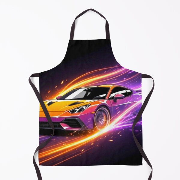 Item preview, Neon Light Burst Supercar - Organic Abstract Racing Art designed and sold by Nexus Space.