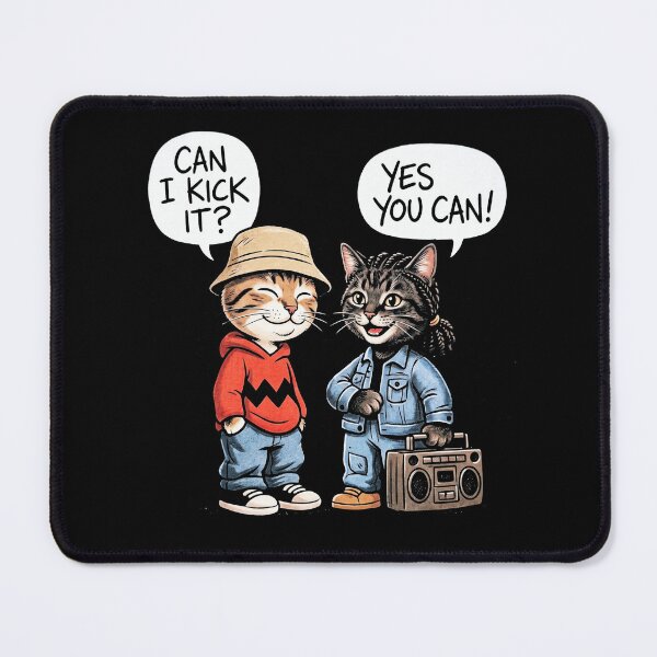 Item preview, Can I Kick It Vintage Style Hip Hop Cats Retro Boombox designed and sold by Off-Road-Zone.