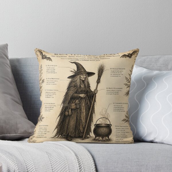 Item preview, Witch Vintage Naturalist Halloween T-Shirt designed and sold by SunnyDesign82.