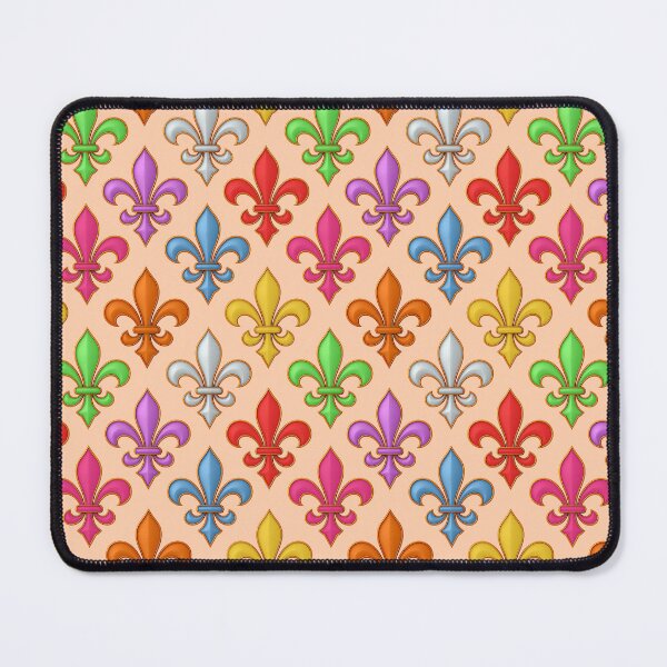 Item preview, Colorful 3D Fleur-de-lis Pattern Design - Orange designed and sold by PatternTitan.