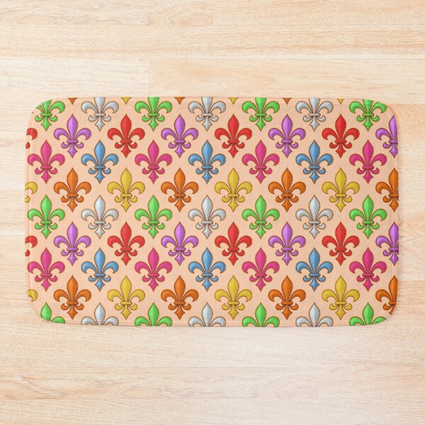 Item preview, Colorful 3D Fleur-de-lis Pattern Design - Orange  designed and sold by PatternTitan.