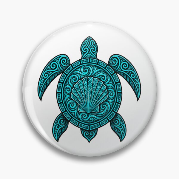 Item preview, Polynesian Tribal Turtle – Scallop Shell designed and sold by OTSC.