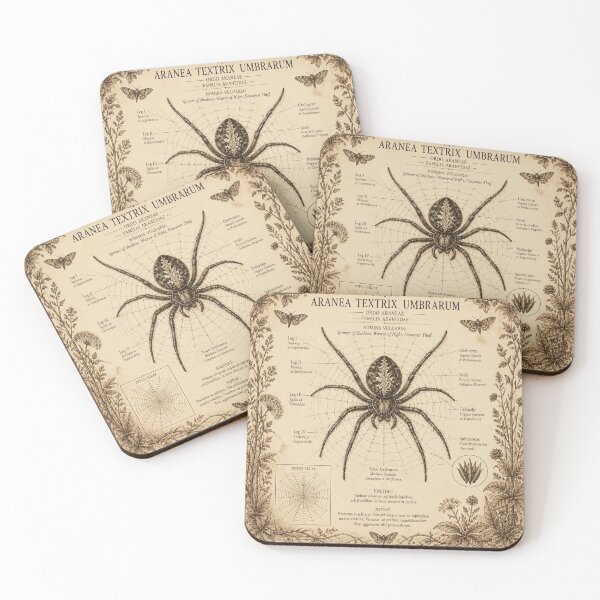 Item preview, Spider Vintage Naturalist Halloween T-Shirt designed and sold by SunnyDesign82.