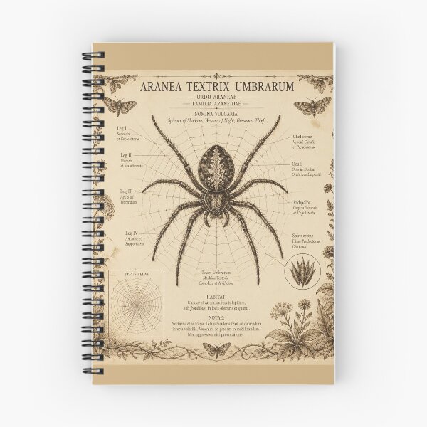 Item preview, Spider Vintage Naturalist Halloween T-Shirt designed and sold by SunnyDesign82.
