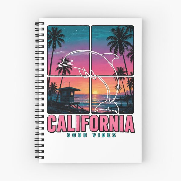 Item preview, California Good Vibes Dolphin Beach Sunset Shirt designed and sold by PINK FREE.