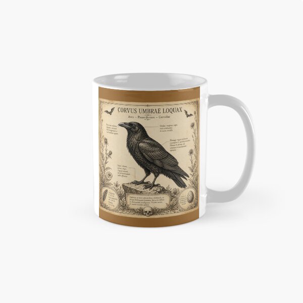Item preview, Raven Vintage Naturalist Halloween T-Shirt designed and sold by SunnyDesign82.