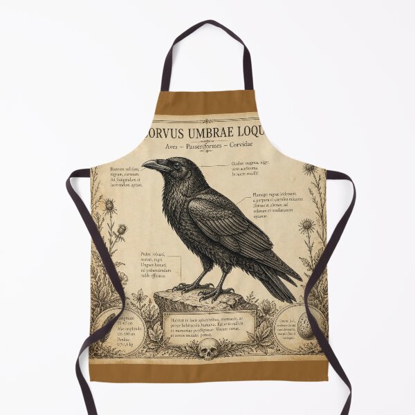 Artikelvorschau, Raven Vintage Naturalist Halloween T-Shirt entworfen und verkauft von SunnyDesign82.