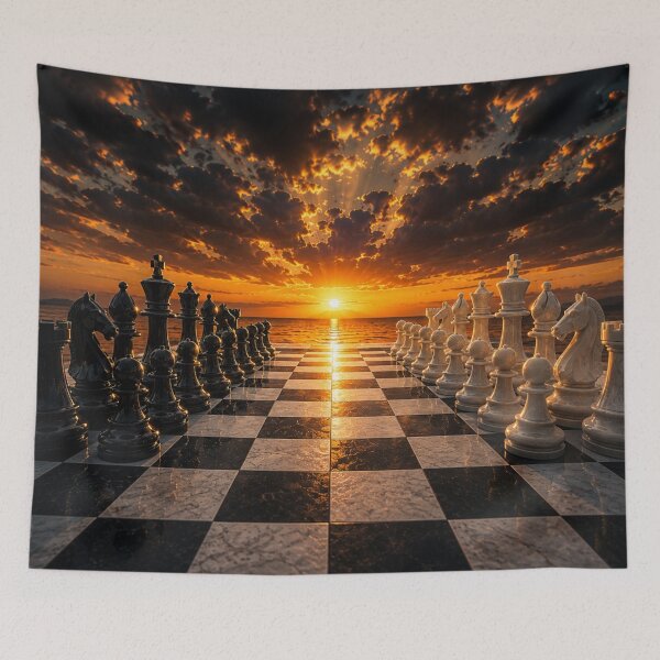 Item preview, Sunset Checkmate designed and sold by Kimberly Palmer.