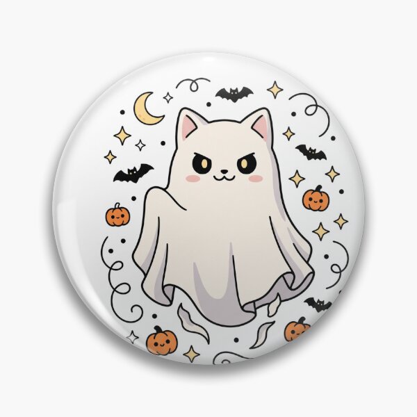 Item preview, Cute Ghost Cat Halloween Kawaii Spooky Cat designed and sold by Omarmadani.