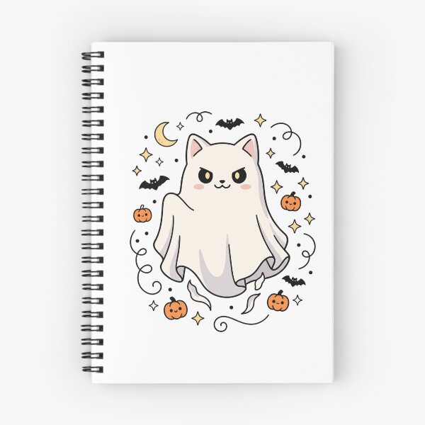 Item preview, Cute Ghost Cat Halloween Kawaii Spooky Cat designed and sold by Omarmadani.