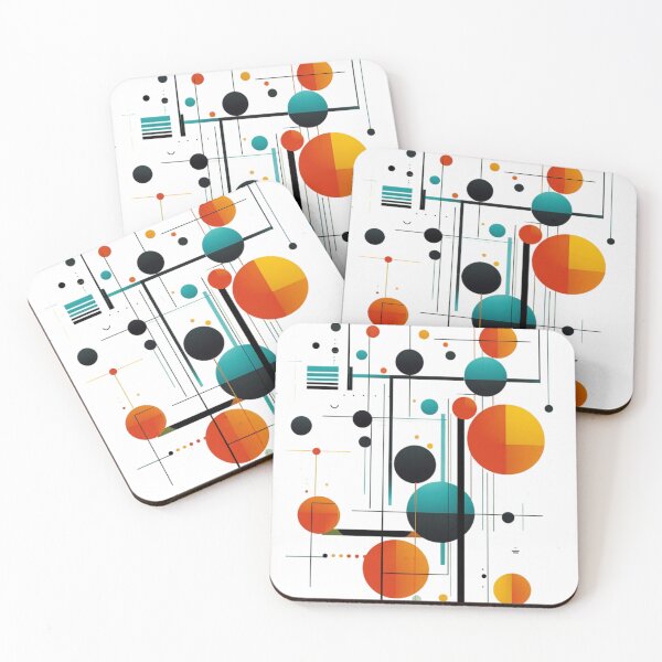 Item preview, Mid-Century Modern Abstract Geometric With Bright, Bold Colors designed and sold by DEC02.