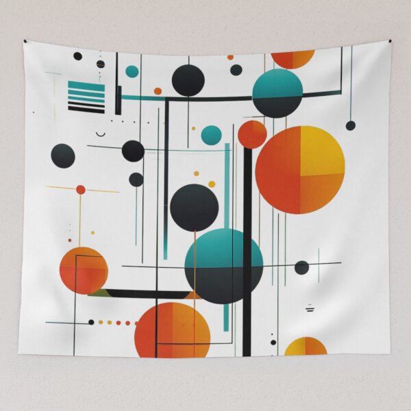 Item preview, Mid-Century Modern Abstract Geometric With Bright, Bold Colors designed and sold by DEC02.