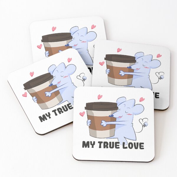 Item preview, My True Love | Cute Coffee Mouse for Developers & Coffee Lovers designed and sold by Creatory.studio.
