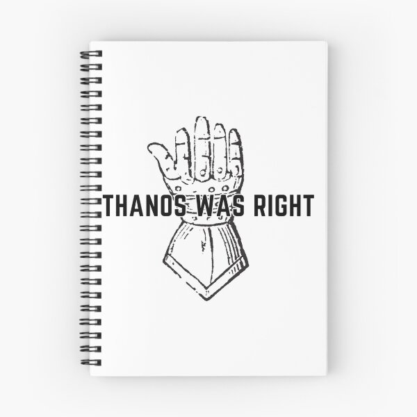 Item preview, Thanos Was Right designed and sold by ExplosiveLizard.