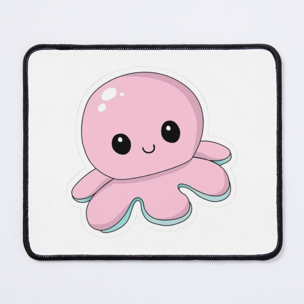 Item preview, Cute Kawaii Pink Octopus Sticker | Happy Ocean Buddy designed and sold by Aedition.