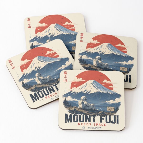 Item preview, Mount Fuji Needs Space | Astronaut Japan Landscape designed and sold by MidnightCache.