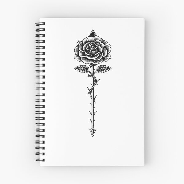 Item preview, Blackwork Rose Arrow Tattoo Design designed and sold by Fable-Fit.