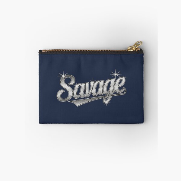 Item preview, Savage Metallic Varsity Typography | aespa Inspired Y2K Chrome Design designed and sold by Meivelle.