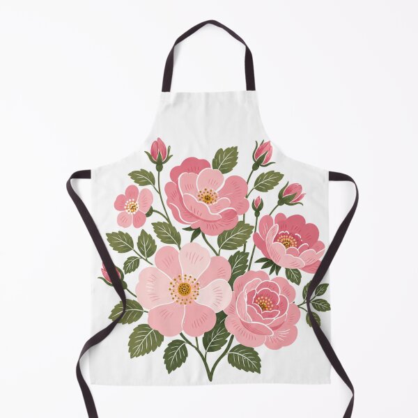 Item preview, Pink Wild Rose Bouquet | Vintage Botanical Flowers | Cottagecore floral illustration designed and sold by Fernhaven.