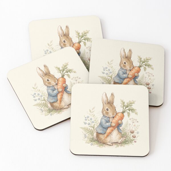 Item preview, Little Bunny with a Big Carrot - Classic Woodland Illustration designed and sold by Pasteltone.