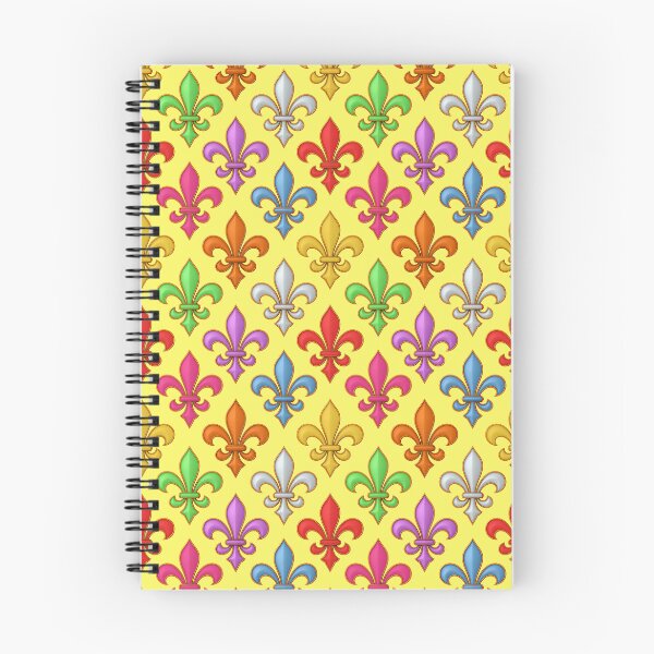 Item preview, Colorful 3D Fleur-de-lis Pattern Design - Yellow  designed and sold by PatternTitan.