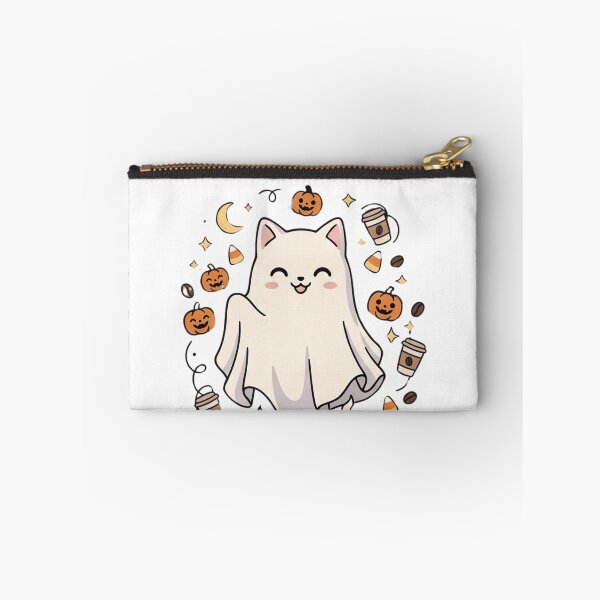 Item preview, Cute Ghost Cat Coffee Halloween Kawaii Spooky Season designed and sold by Omarmadani.