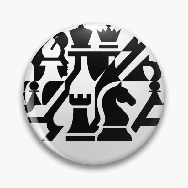 Item preview, Abstract Geometric Chess in Black and White designed and sold by Mangust-in.