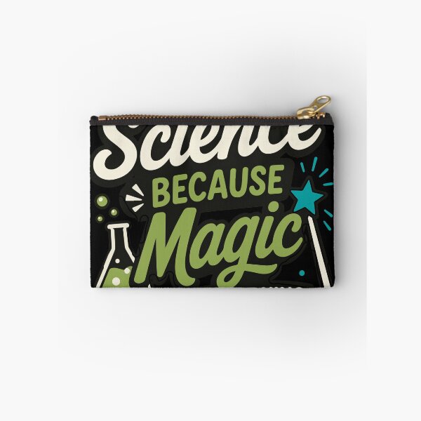 Item preview, Science Because Magic Stopped Working Funny Science Quote with Chemistry Lab Theme and Bold Typography for Teachers, Students, Scientists, and STEM Lovers designed and sold by Huddy-clothes.