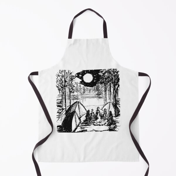 Item preview, Camping Night Drawing River Moon designed and sold by Tanya Zevallos.