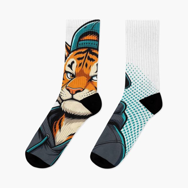 Item preview, Cool Streetwear Tiger Retro Pop Art Cartoon designed and sold by ElvisVintagePosters.
