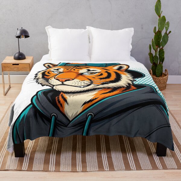 Item preview, Cool Streetwear Tiger Retro Pop Art Cartoon designed and sold by ElvisVintagePosters.