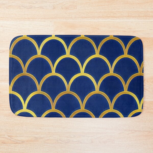 Item preview, Art Deco Royal Blue And Golden Hues Pattern  designed and sold by DEC02.