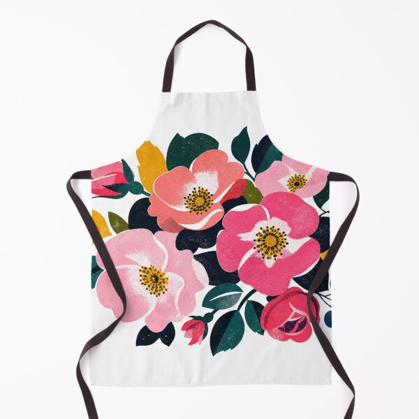 Item preview, Modern Pink Floral Bouquet | Retro Botanical Flowers | Mid Century Bloom Illustration designed and sold by Fernhaven.